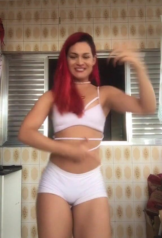 5. Wonderful Mayca Delduque in White Crop Top