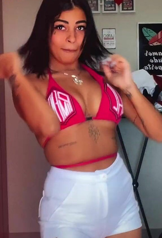 Luscious MC Lya Shows Cleavage in Bikini Top and Bouncing Boobs