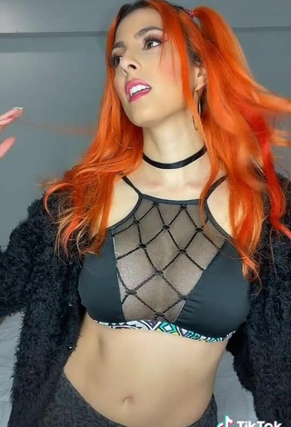 4. Sexy Mia Coloridas in Black Crop Top