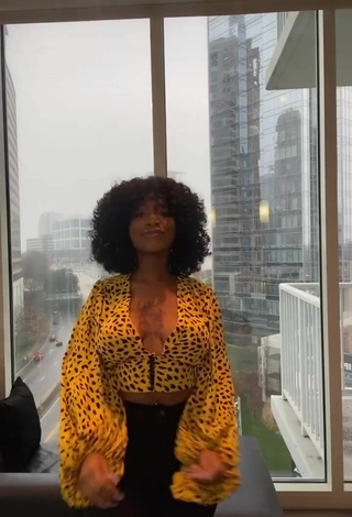 Titillating Mikeila Jones in Crop Top and Bouncing Tits