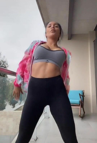 5. Sultry Pao Castillo in Black Leggings and Bouncing Breasts