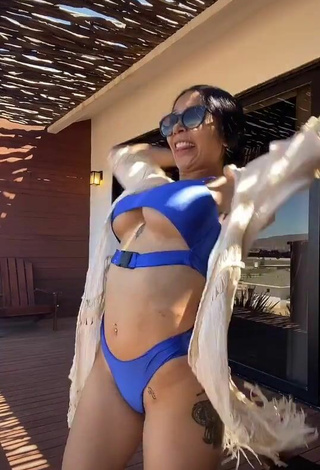 3. Sultry Pao Castillo Shows Cleavage in Blue Bikini and Bouncing Tits (Underboob)