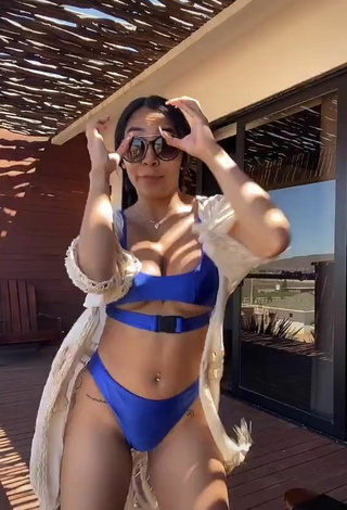 4. Sultry Pao Castillo Shows Cleavage in Blue Bikini and Bouncing Tits (Underboob)