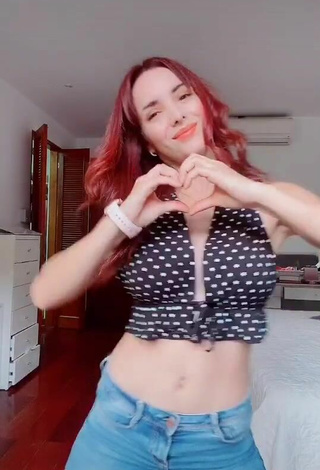 2. Really Cute Rosángela Espinoza in Polka Dot Crop Top