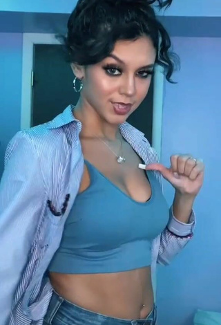 5. Lovely Rosee_20 Shows Cleavage in Grey Crop Top and Bouncing Boobs