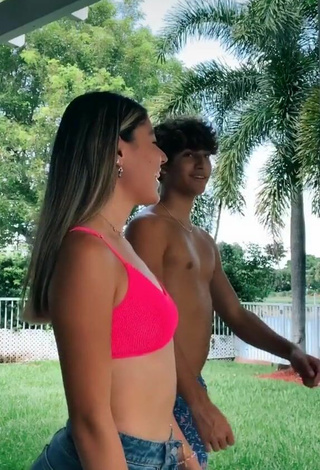 4. Sultry Sabrina Quesada in Pink Bikini Top