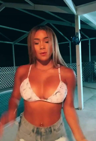 3. Luscious Shayla Marie Shows Cleavage in Bikini Top and Bouncing Tits