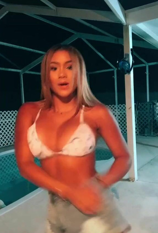 5. Luscious Shayla Marie Shows Cleavage in Bikini Top and Bouncing Tits