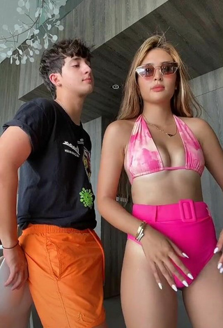 Sultry Sofia Andres Shows Cleavage in Firefly Rose Bikini and Bouncing Tits