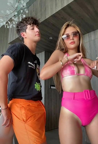 2. Sultry Sofia Andres Shows Cleavage in Firefly Rose Bikini and Bouncing Tits