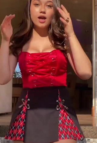 Sultry Sofia Gomez in Skirt and Bouncing Boobs