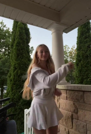 4. Sultry Sophia Diamond in White Skirt