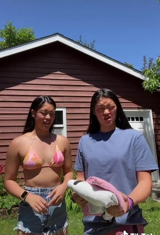 2. Sultry Jie & Mei Walters in Bikini Top