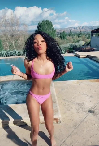 3. Hot Teala Dunn Shows Butt at the Swimming Pool