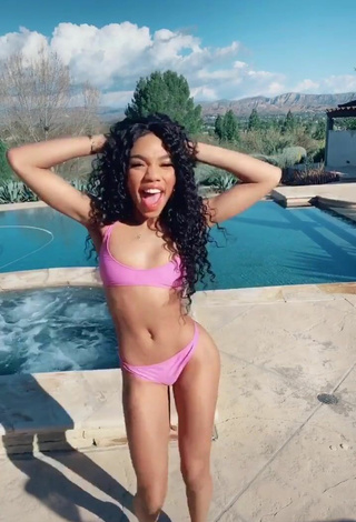 4. Hot Teala Dunn Shows Butt at the Swimming Pool