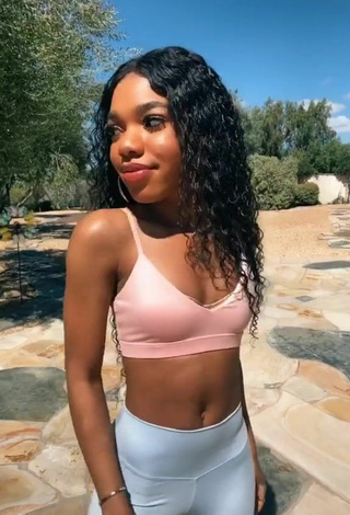 2. Luscious Teala Dunn in Grey Leggings