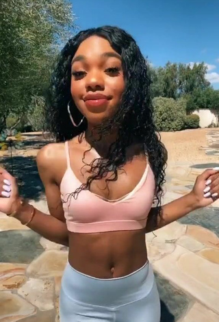 3. Luscious Teala Dunn in Grey Leggings