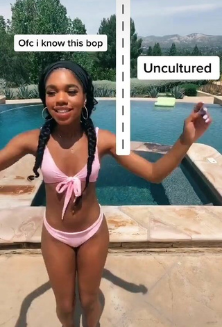 2. Teala Dunn in Hot Pink Bikini at the Pool