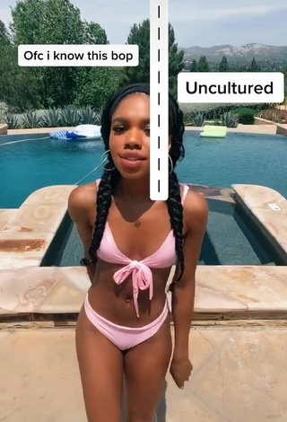 5. Teala Dunn in Hot Pink Bikini at the Pool