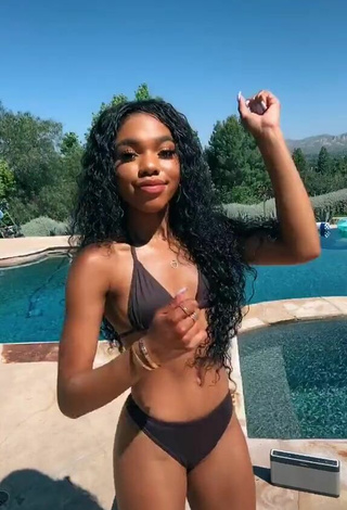 4. Sultry Teala Dunn in Thong at the Swimming Pool