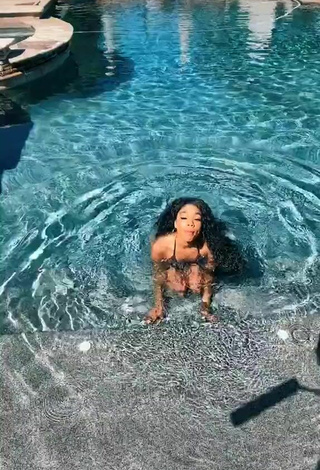 2. Pretty Teala Dunn Shows Butt at the Pool