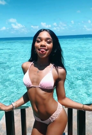 2. Adorable Teala Dunn Shows Butt in the Sea