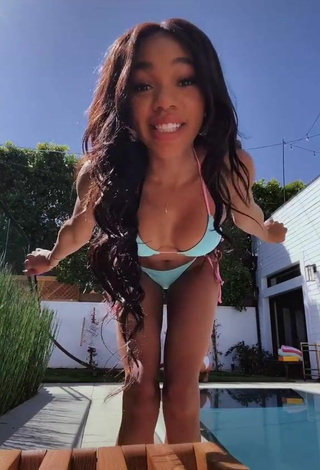 2. Lovely Teala Dunn Shows Butt at the Swimming Pool