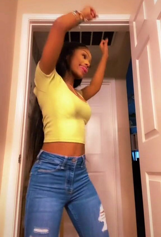 3. Sultry Shania Christian in Crop Top