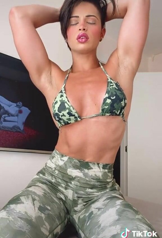 3. Beautiful Yanne in Sexy Camouflage Leggings