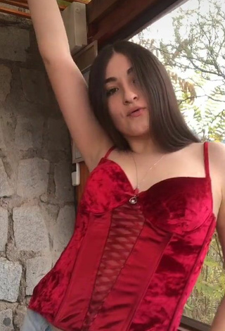 5. Sultry Catalina Sánchez in Red Top