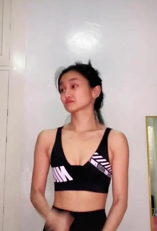 2. Sultry Chienna Filomeno Shows Cleavage in Sport Bra and Bouncing Boobs