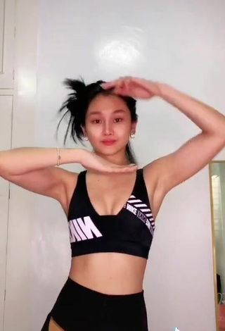 4. Sultry Chienna Filomeno Shows Cleavage in Sport Bra and Bouncing Boobs