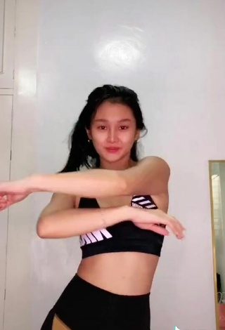 5. Sultry Chienna Filomeno Shows Cleavage in Sport Bra and Bouncing Boobs