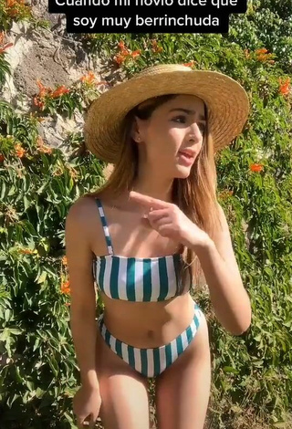 5. Sexy Fernanda Rivas in Striped Bikini