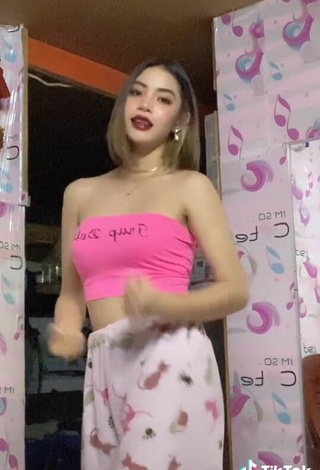 4. Sultry Khate Maekawa in Pink Tube Top