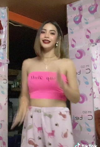 5. Sultry Khate Maekawa in Pink Tube Top