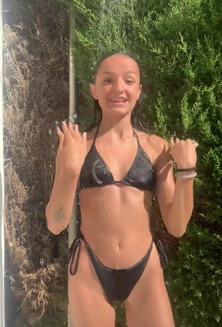 2. Beautiful Larevuelta in Sexy Black Bikini