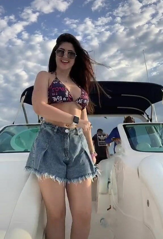 3. Sultry Le Azevedo in Bikini Top on a Boat