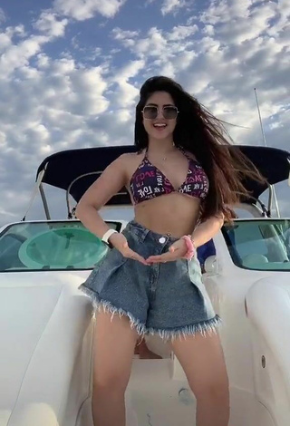 5. Sultry Le Azevedo in Bikini Top on a Boat