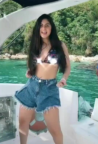 2. Titillating Le Azevedo in Bikini Top on a Boat