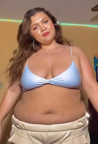 2. Breathtaking Lexie Lemon Shows Cleavage in Blue Bikini Top and Bouncing Tits