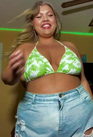 Sexy Lexie Lemon in Bikini Top and Bouncing Boobs