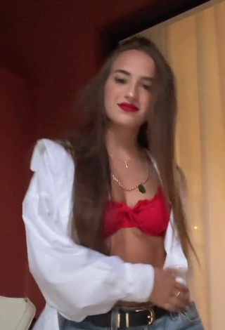 5. Titillating Lidia Rauet in Red Bikini Top