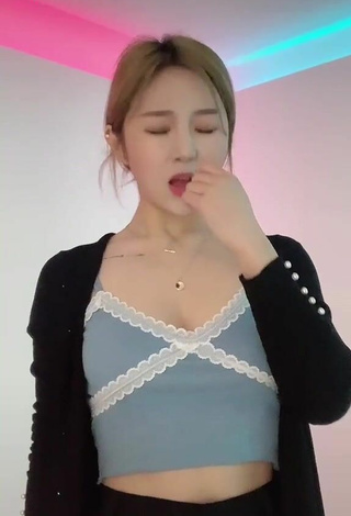 Sultry Nayeonk96 in Blue Crop Top