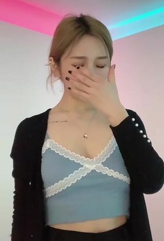 2. Sultry Nayeonk96 in Blue Crop Top