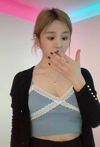 4. Sultry Nayeonk96 in Blue Crop Top