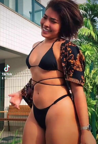 2. Sexy Taynara Cabral in Black Bikini