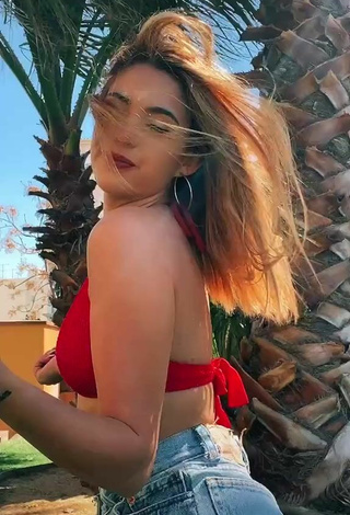 4. Titillating Victoria Caro in Red Bikini Top