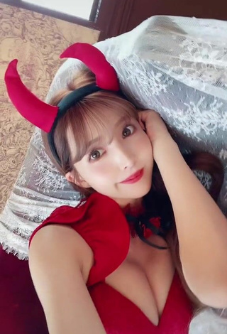 Sultry Yua Mikami Shows Cleavage in Red Bra