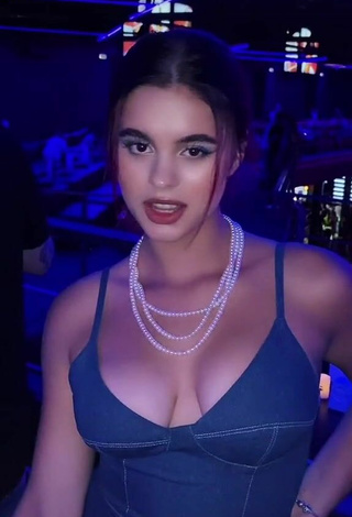 Sultry Anastasia Zakhandrevich Shows Cleavage in the Club